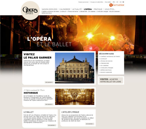Communication digitale de l&rsquo;Opéra national de Paris
